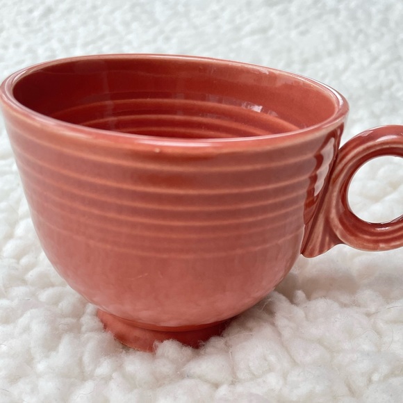 Vintage Fiestaware 1950s Rose Ring Handle Tea Cup Homer Laughlin HLC - Picture 9 of 9